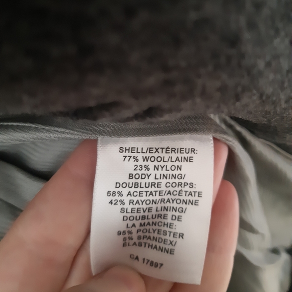 Wool grey blazer - size 6 - Picture 3 of 3